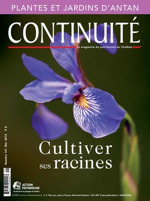 cover image of Continuité. No. 141, Été 2014
